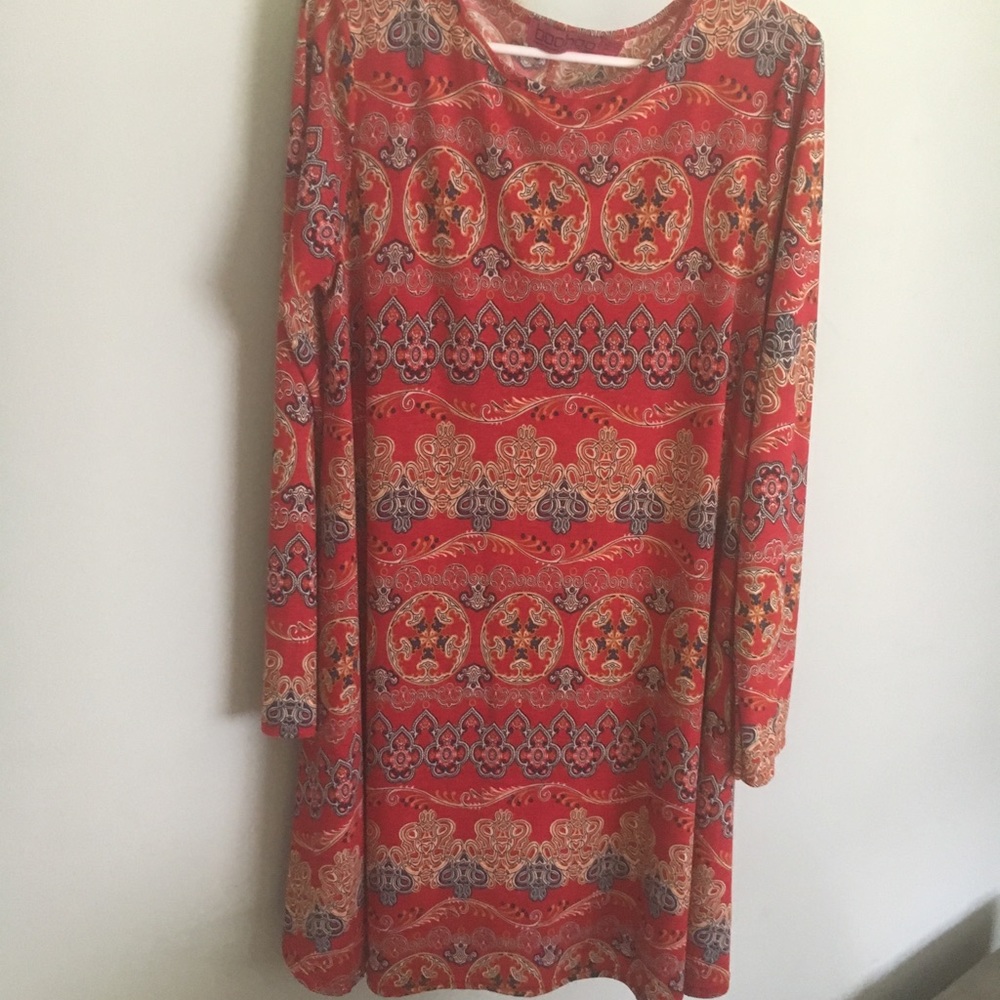 Boohoo long sleeve dress